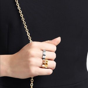 Authentic Louis Vuitton Nanogram Ring SZ Small